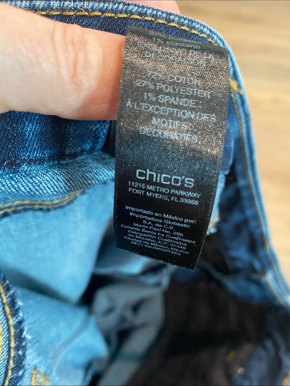 Chico’s So Slimming Girlfriend Ankle Embroidered Jeans - Picture 7 of 7